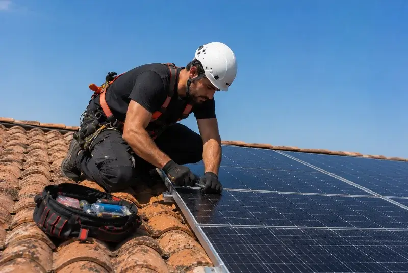 Maintenance et monitoring de panneaux solaires à Saint-Mandrier-sur-Mer